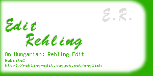 edit rehling business card